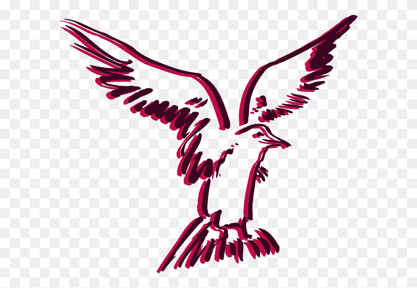 600x521 How To Set Use Flying Bird Outline Svg Vector, Animal, Bird, Eagle HD PNG Download
