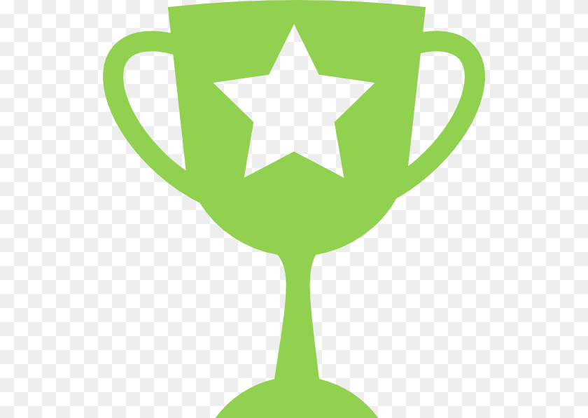 How To Set Use Green White Trophy Clipart, Symbol, Glass Sticker PNG