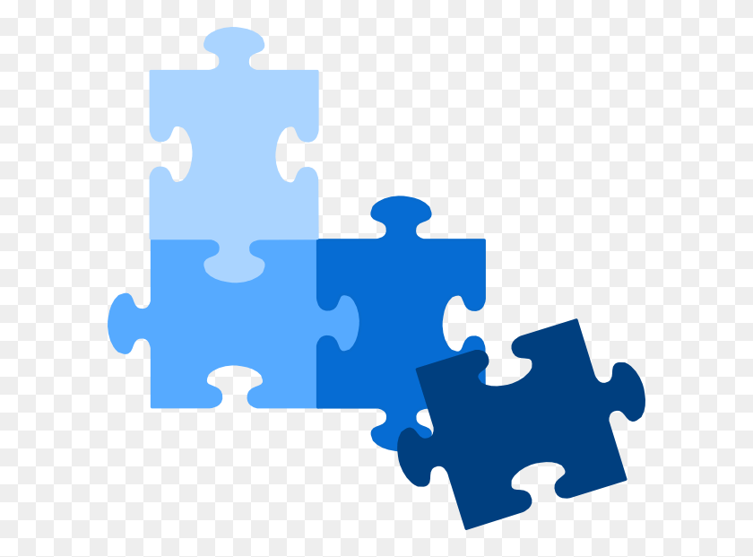 600x561 How To Set Use Group Of Blue Puzzle Pieces Svg Vector, Jigsaw Puzzle, Game HD PNG Download