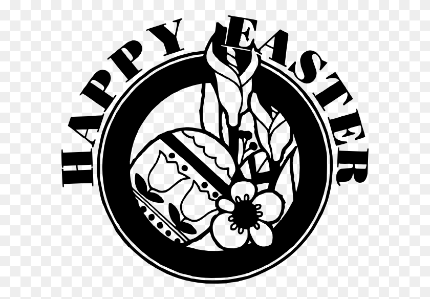600x524 How To Set Use Happy Easter Svg Vector, Machine, Stencil, Gear HD PNG Download