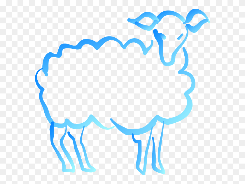 600x570 Как Установить Использование Градиента Ягненка Сине-Зеленый Svg Вектор, Животное, Млекопитающее, Овца Hd Png Скачать