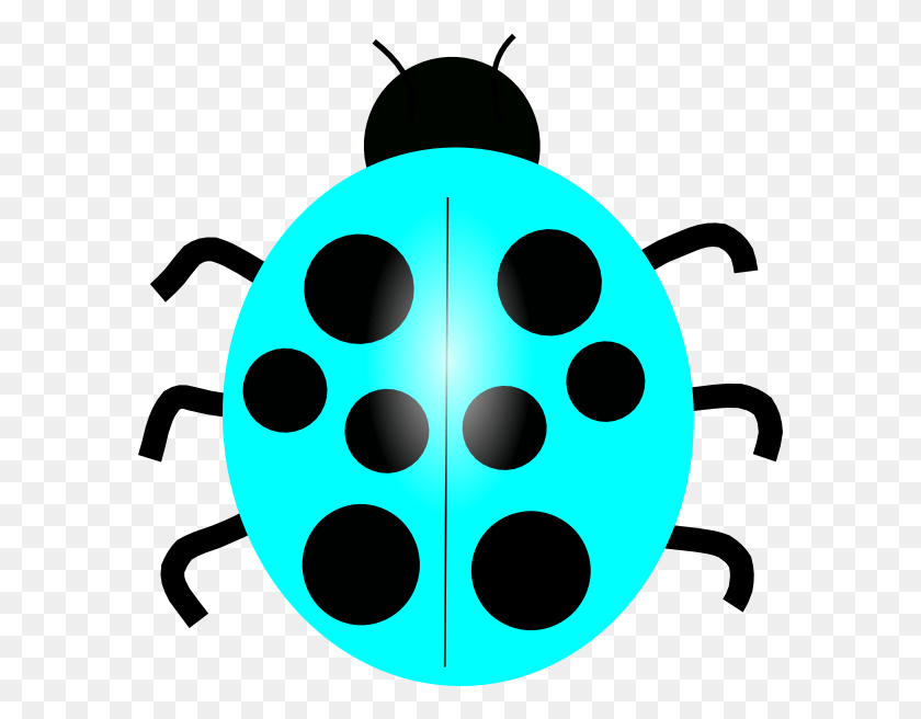588x596 How To Set Use Light Blue Ladybug Svg Vector, Stencil HD PNG Download