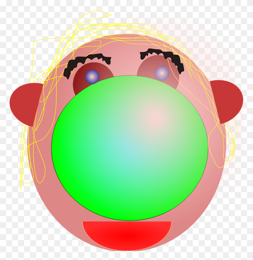 865x894 How To Set Use Natural Clown Icon, Sphere, Balloon, Ball HD PNG Download