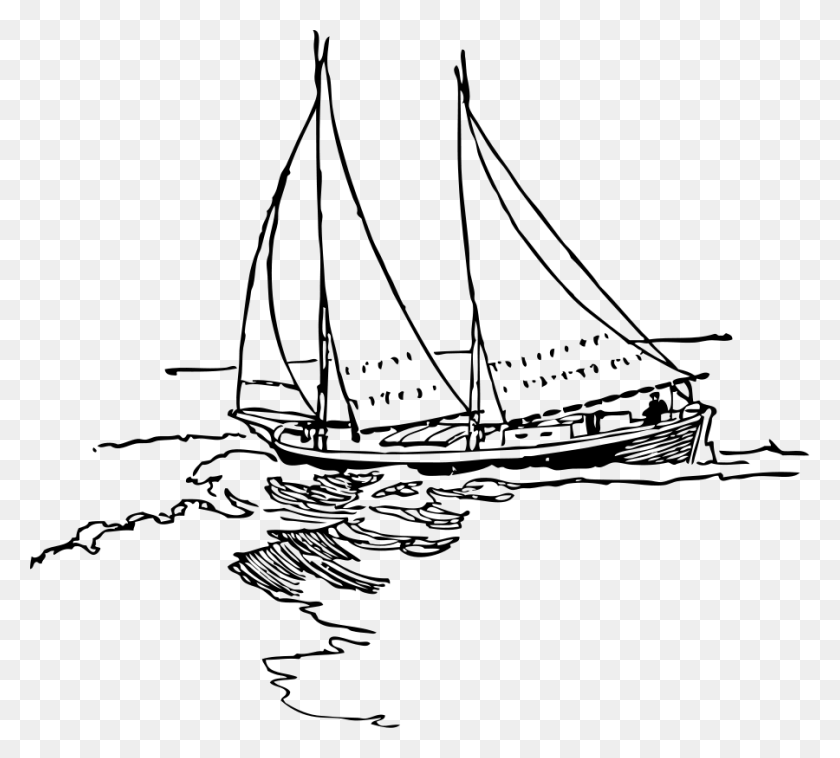 900x806 How To Set Use Schooner Rigged Sharpie Svg Vector, Gray, World Of Warcraft HD PNG Download