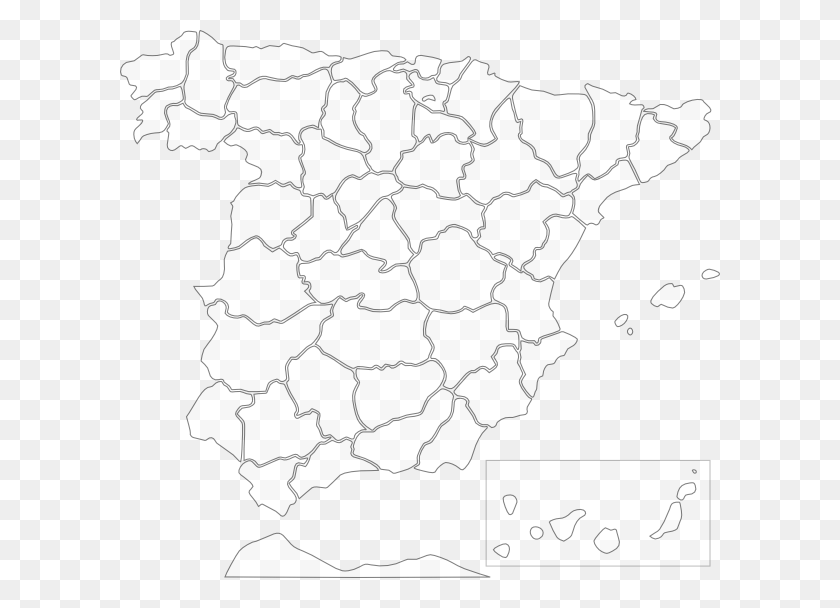 600x548 Как Установить Использование Значка Провинций Испании Plantilla De Mapa De, Карта, Диаграмма, Атлас Hd Png Скачать