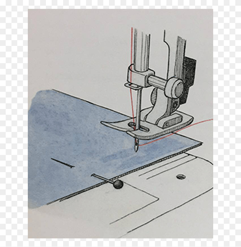 647x801 How To Sew The Perfect Seam Sewing, Microscope, Machine HD PNG Download