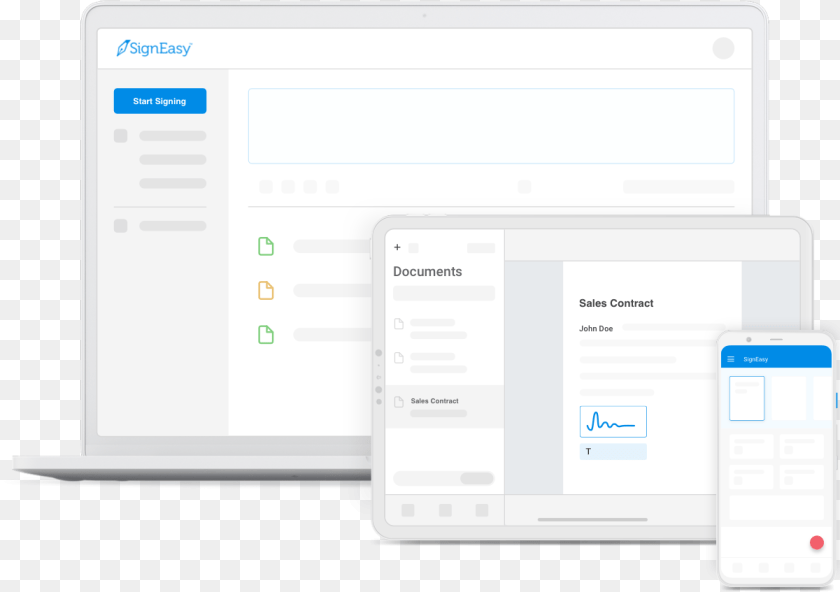 How To Sign And Share Documents Using Whatsapp Signeasy Technology Applications, Page, Text, File, Electronics Transparent PNG