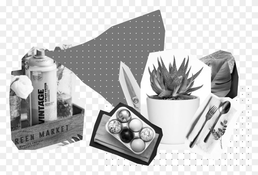1616x1061 How To Use A Wordpress Theme To Promote A Diy Subculture Monochrome, Plant, Bottle, Paper HD PNG Download