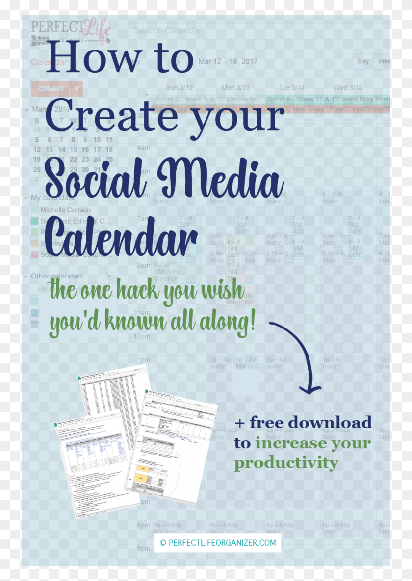 750x1125 How To Use Google Calendar To Easily Create Your Social Rule Of A Lady, Flyer, Poster, Paper HD PNG Download