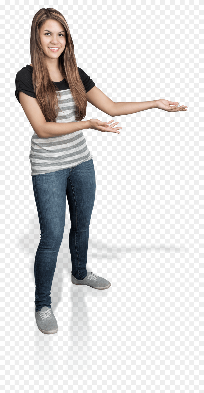 724x1554 How You Can Make A Difference Girl Presenting, Clothing, Person, Pants Descargar Hd Png