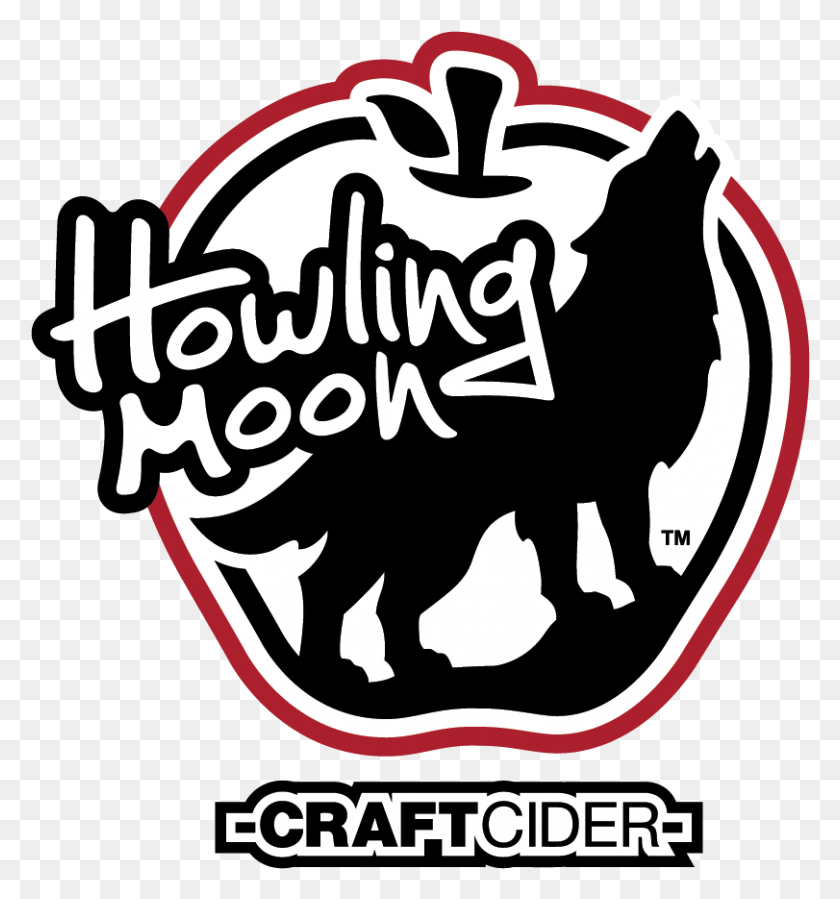 811x873 Descargar Png Howling Moon Logo 01 Howling Moon Cider, Símbolo, Marca Registrada, Etiqueta Hd Png