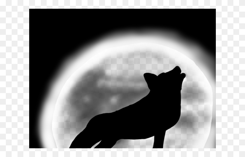 640x480 Howling Wolf Clipart Wolf Silhouette Dog, Mammal, Animal, Cat HD PNG Download