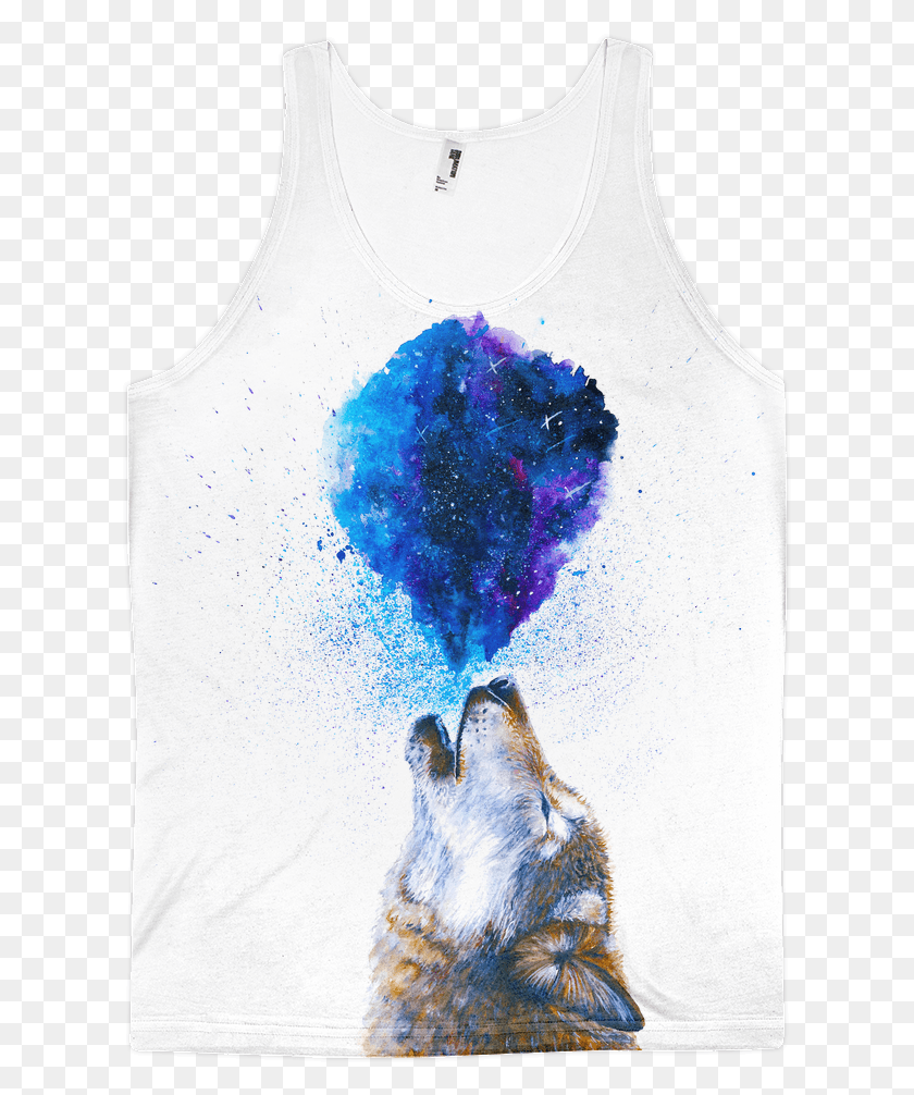 615x946 Howling Wolf Tank Active Tank, Clothing, Apparel, Tank Top HD PNG Download