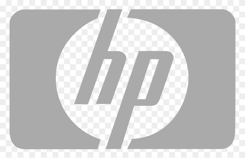 Hp Logo Hp Logo Black And White, Symbol, Trademark, Weapon HD PNG Download