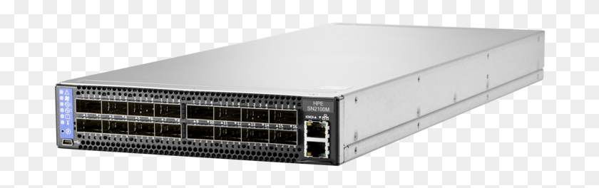 690x204 Hpe Storefabric Sn2100m Switch Left Facing Server, Electronics, Computer, Hardware HD PNG Download