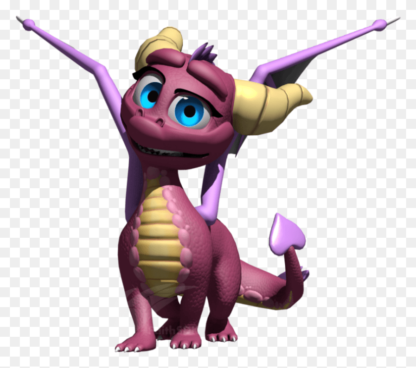 840x736 Hqh Spyro Model Ember Spyro A Hero39s Tail, Toy, Animal, Figurine HD PNG Download