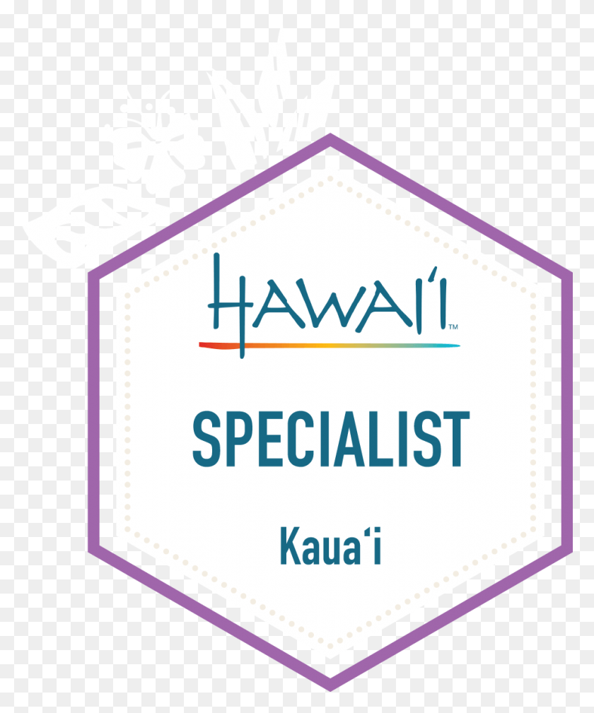 959x1168 Hs Badge Kauai Hawaii Islands Destination Specialist Logo, Label, Text, Symbol HD PNG Download