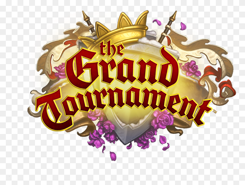 1177x869 Descargar Png Hs Tgt Logo Localized 1080 R2 En Hearthstone Grand Tournament Logo, Texto, Comida, Circo Hd Png