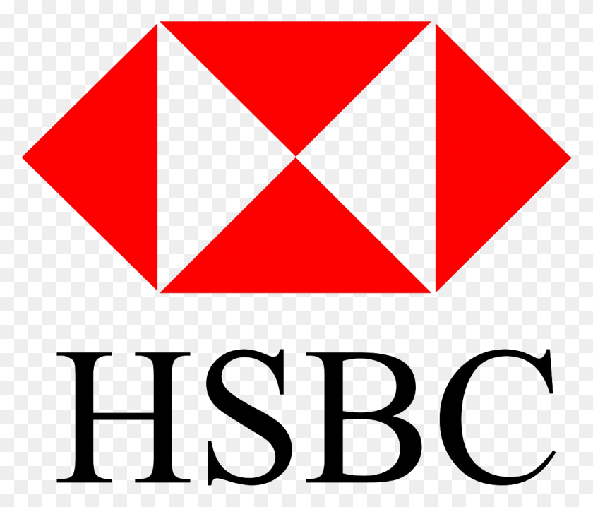 1175x992 Descargar Png / Logotipo De Hsbc Bank, Triángulo, Texto, Etiqueta Hd Png