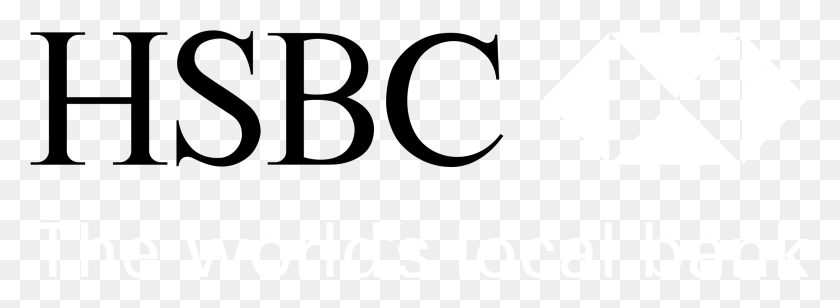 2191x699 Hsbc Logo Transparent Amp Svg Vector Freebie Supply Black And White, Text, Number, Symbol HD PNG Download