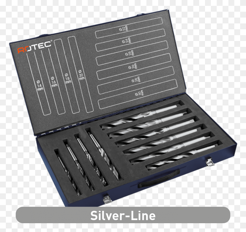 1384x1299 Hss Drill Bit Morse Taper Silver Line In Metal Case Die Set, Laptop, Pc, Computer HD PNG Download