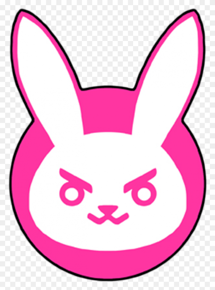 1276x1755 Http 66 Media Tumblr Nz5oh28uob1v0dax2o3 Dva Bunny Logo, Animal, Mammal, Rabbit HD PNG Download