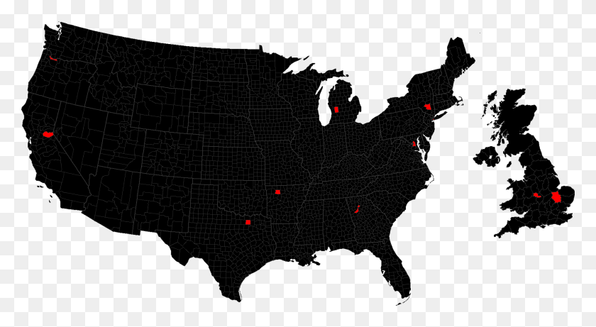 1800x927 Descargar Png Http Anterrobang Orginterrobangmap Mapa Rojo De América, Texto, Aire Libre, Nebulosa Hd Png
