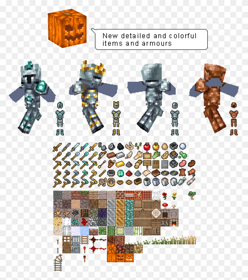 824x939 Http Eldpack Comimagesexample Tiles Minecraft Eldpack Texture Pack, Робот, Игрушка Hd Png Скачать
