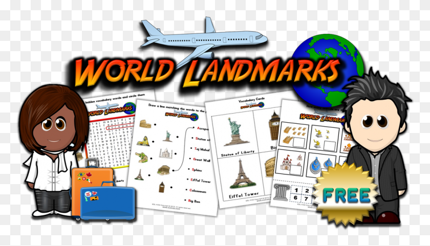 1081x584 Http Eslkidz Comtravel Html Cartoon, Text, Word, Airplane HD PNG Download