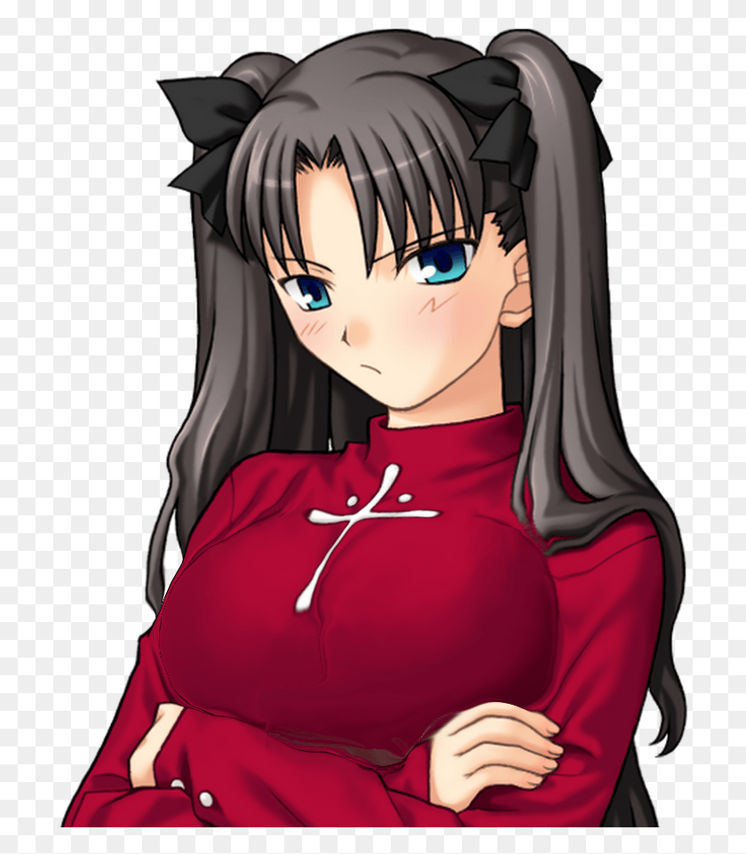 714x901 Http I Imgur Commmpkunp Fate Stay Night Rin Sprite, Person, Human, Book HD PNG Download