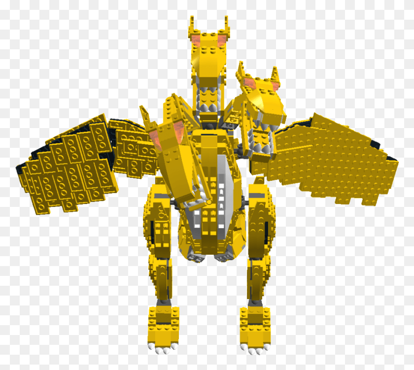 909x806 Http I39 Tinypic Com Fy0Do8 Pnglego Godzilla Vs King Lego King Ghidorah, Toy, Apidae, Bee Hd Png