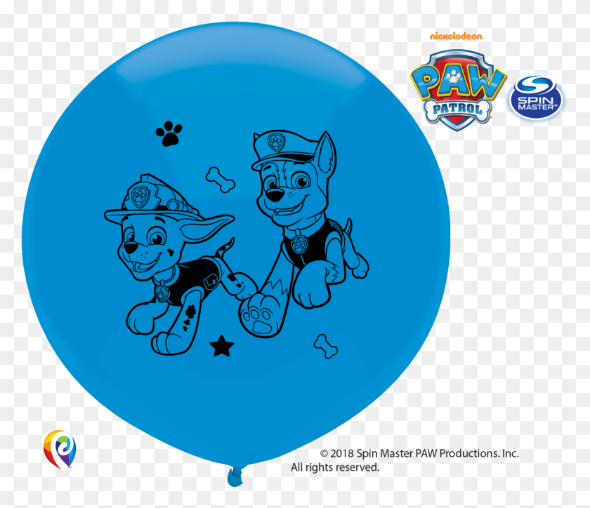 1108x944 Http Store Svx5q Mybigcommerce Comproduct Paw Patrol, Ball, Balloon, Logo HD PNG Download