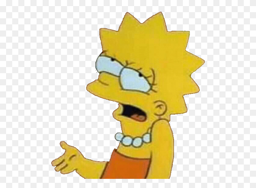 505x557 Https Image Noelshack Comfichiers201827 Mood Lisa Simpson Aesthetic, Label, Text, Sticker HD PNG Download