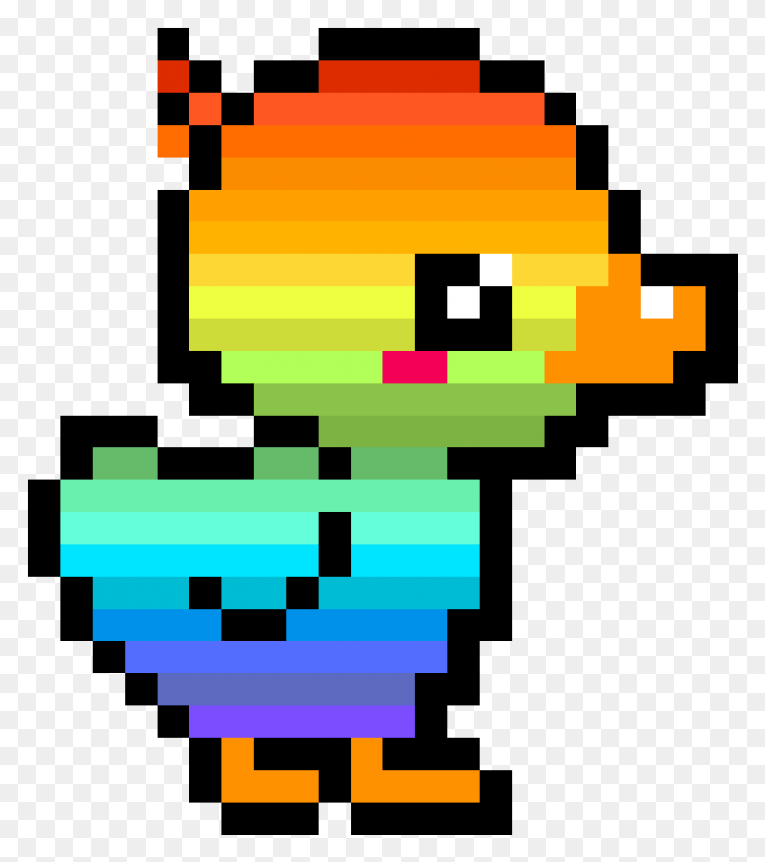 815x926 Hue Y Duck Pixel Duck, Pac Man, Графика Hd Png Скачать