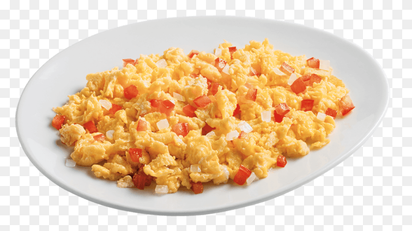 984x521 Huevos Revueltos Con Tomate Y Cebolla Y Arepa Breakfast Cereal, Macaroni, Pasta, Food Hd Png