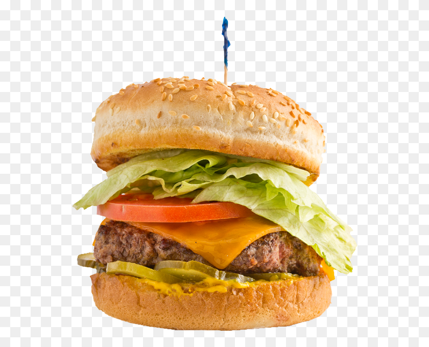 562x619 Huey S Meat Our Burger With Stick, Food HD PNG Download