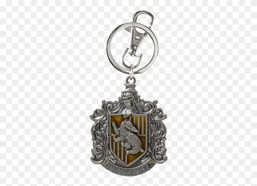 258x547 Hufflepuff Crest Keychain Fictional Universe Of Harry Potter, Logo, Symbol, Trademark HD PNG Download