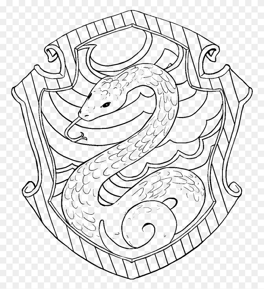 771x861 Hufflepuff Crest Pottermore Coloring Pages Slytherin Harry Potter Coloring Pages Slytherin, Gray, World Of Warcraft HD PNG Download