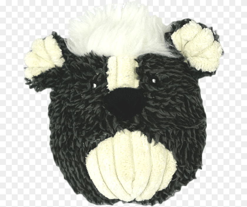 687x703 Hugglehounds Squooshie Skunky Ball Dog Toy Plush Transparent PNG