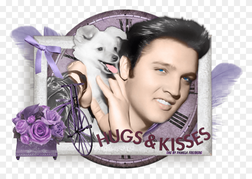 801x553 Hugs And Kisses Photo Doggyandmeelvis Poster, Person, Human, Advertisement HD PNG Download