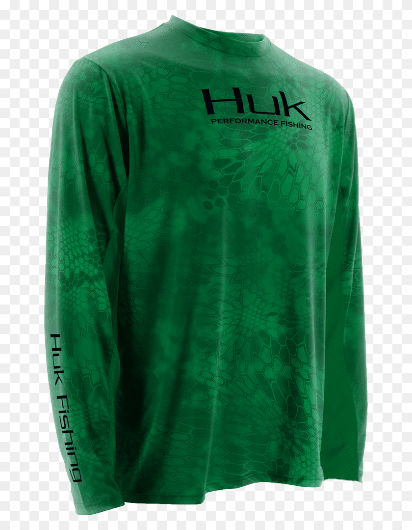 661x1019 Huk Fishing Kryptek Solid Icon Long Sleeve Shirt Long Sleeved T Shirt, Clothing, Apparel, Long Sleeve HD PNG Download