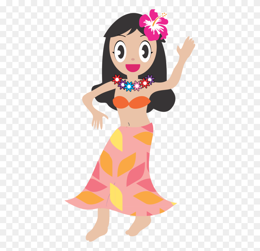 423x750 Hula Cuisine Of Hawaii Dance Ukulele Hula Girl Hawaii Clip Art Free, Clothing, Person, Flower HD PNG Download