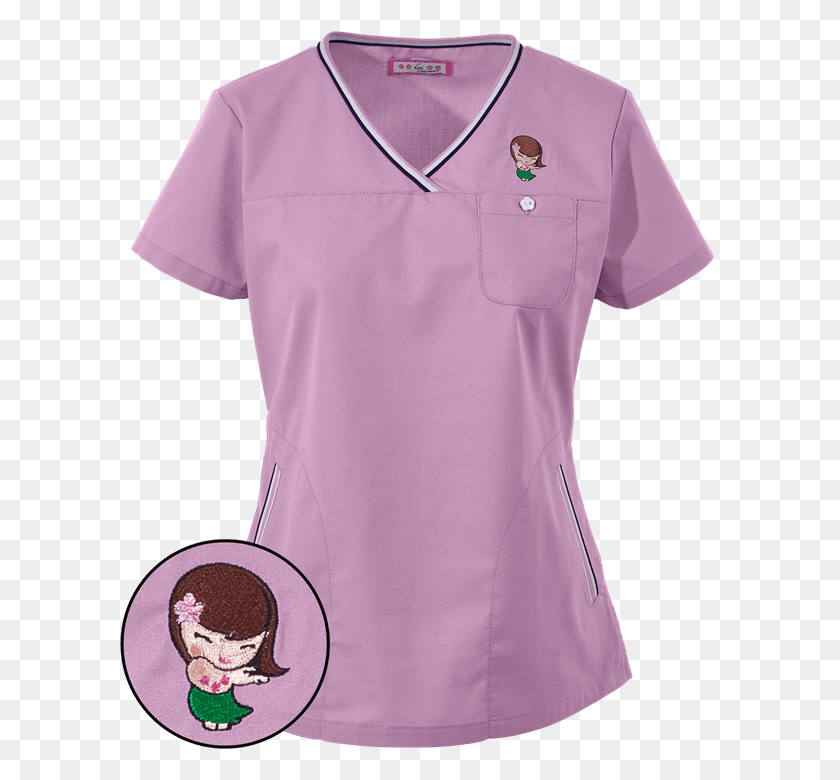 600x720 Hula Girl Polo Shirt, Clothing, Apparel, Shirt Descargar Hd Png