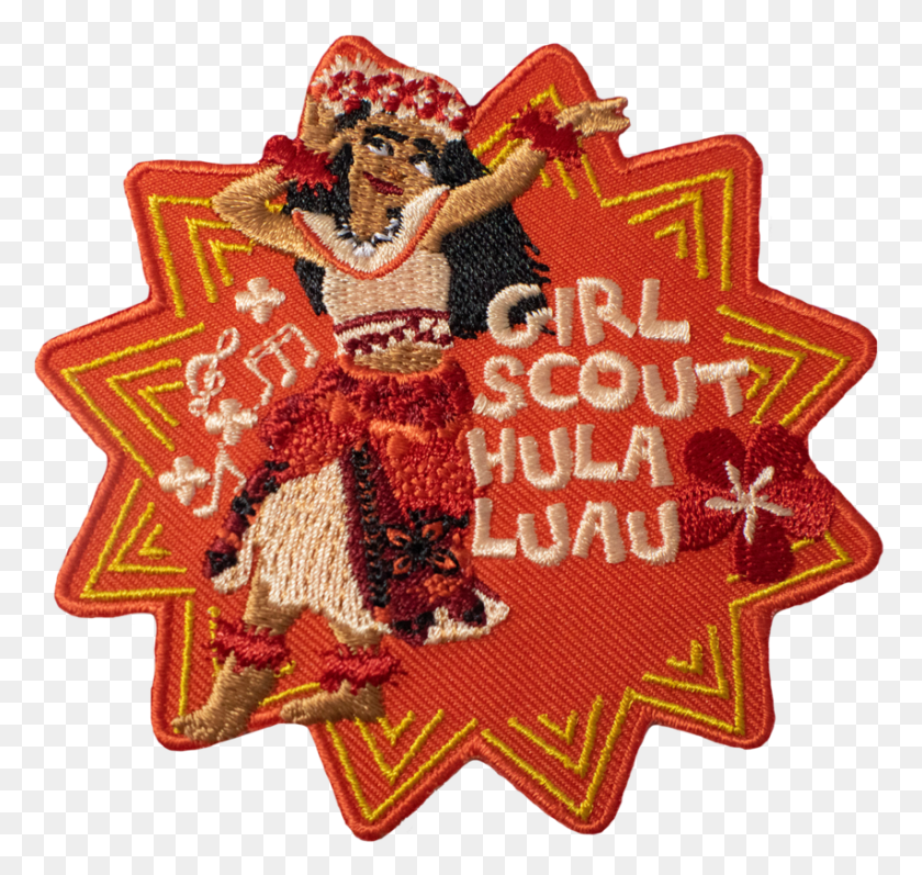 852x806 Hula Luau Patch Emblem, Alfombra, Actividades De Ocio, Danza Pose Hd Png