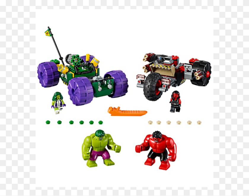 601x601 Hulk Vs Red Hulk Lego, Rueda, Máquina, Juguete Hd Png