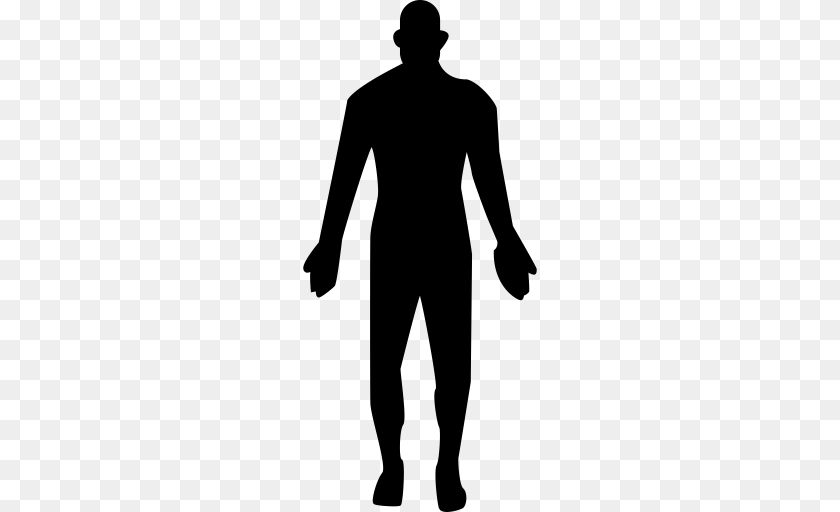 Human Body Human Man Icon With And Vector Format For, Gray Sticker PNG