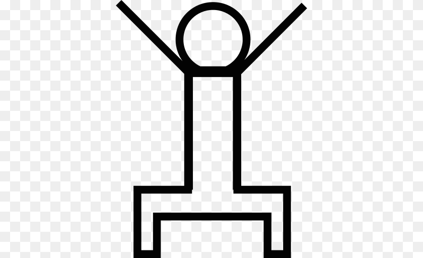 Human Figure In A Squatting Position Icon Transparent PNG