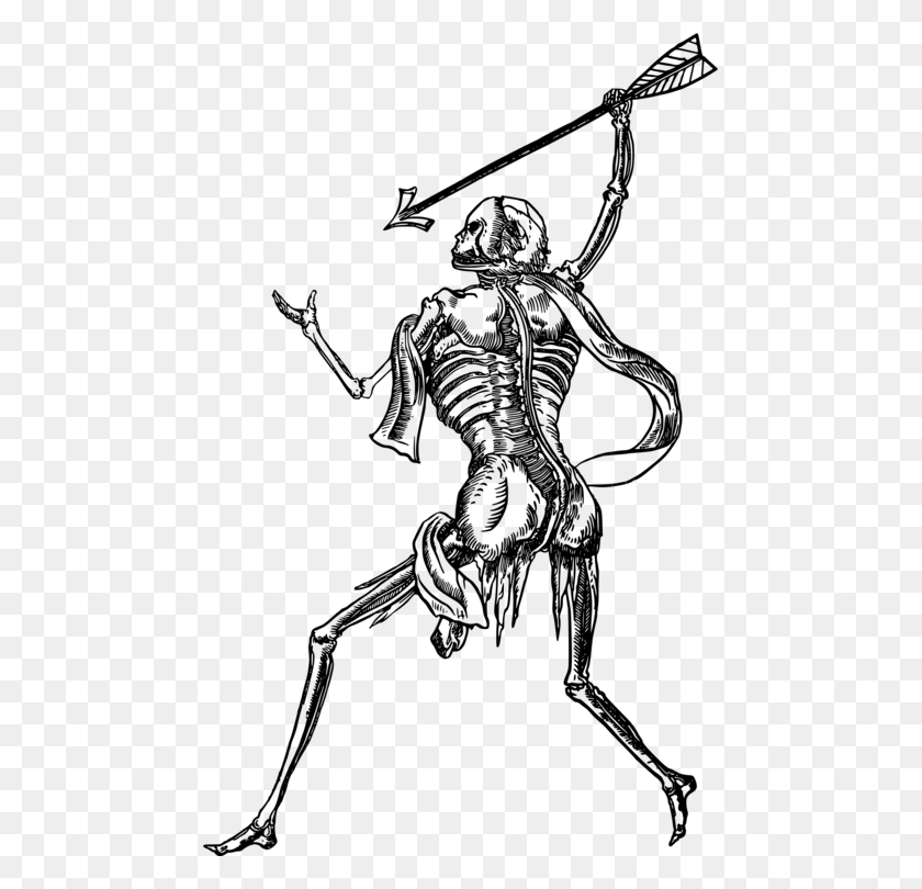 469x750 Human Skeleton Skull Drawing Bone Drawing Of Skeleton Warrior, Gray, World Of Warcraft HD PNG Download