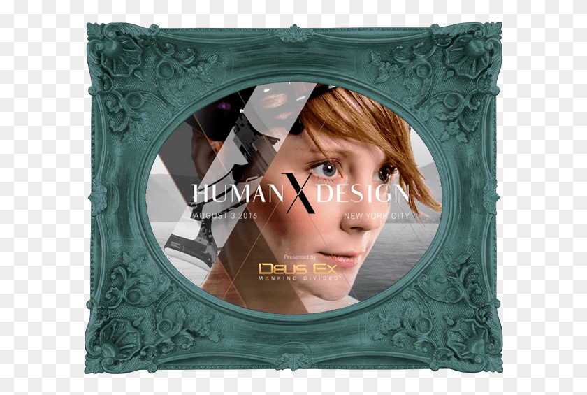 601x505 Human X Design Campaign By Deus Ex Launch Video Amp Picture Frame, Person, Face, Window HD PNG Download