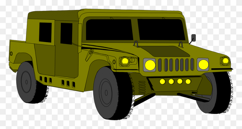 960x480 Hummer Clipart Military Car Clipart Hummer, Jeep, Vehicle, Transportation HD PNG Download